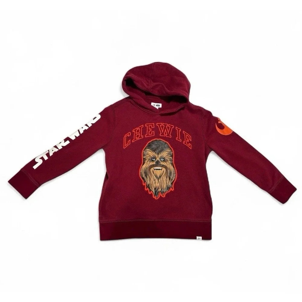Gap Star Wars CHEWIE Full Front Pocket Hoodie Boys Size‎ 10